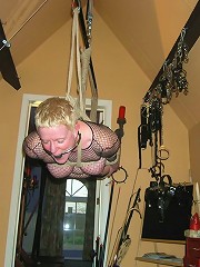Suspension Bondage with heavy weights